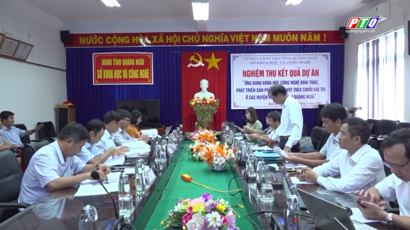 Nghiệm thu dự án Ứng dụng khoa học công nghệ khai thác, phát triển sản phẩm măng vót