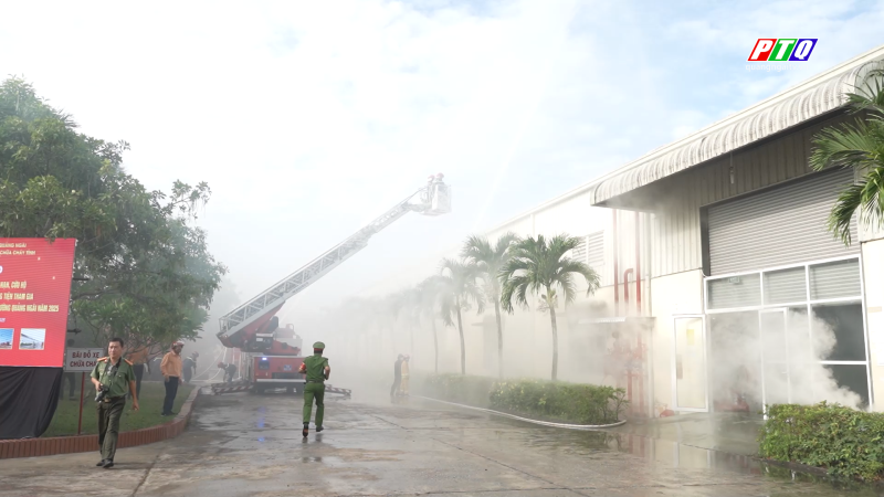 Diễn tập phương án chữa cháy, cứu nạn, cứu hộ quy mô lớn