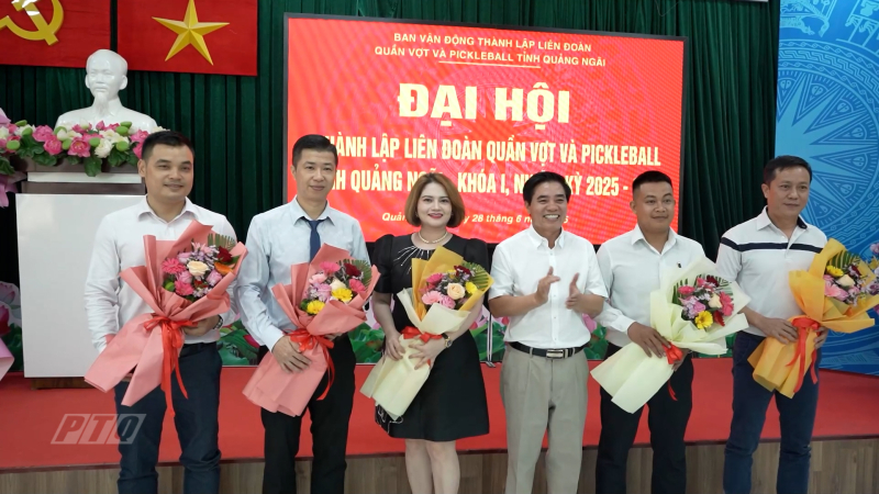 Thành lập Liên đoàn Quần vợt và Pickleball tỉnh Quảng Ngãi nhiệm kỳ 2025 - 2030