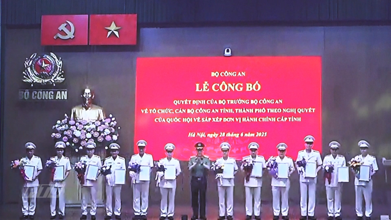 Bộ Công an chính thức công bố về tổ chức Công an cấp tỉnh, cấp xã 