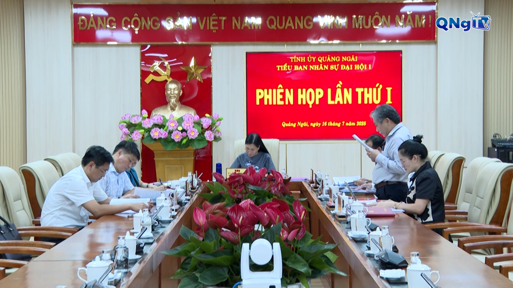 Phiên họp lần thứ I Tiểu ban nhân sự Đại hội đại biểu Đảng bộ tỉnh