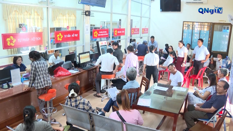 Chuyển đổi số thúc đẩy hiện đại trung tâm hành chính công cấp xã