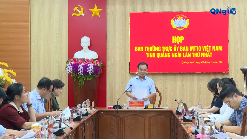 Họp Ban Thường trực Ủy ban Mặt trận Tổ quốc Việt Nam tỉnh lần thứ nhất