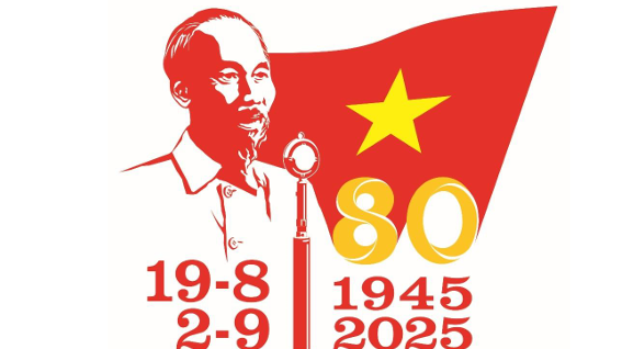 Mẫu logo kỷ niệm 80 năm Cách mạng tháng Tám và Quốc khánh 02/9