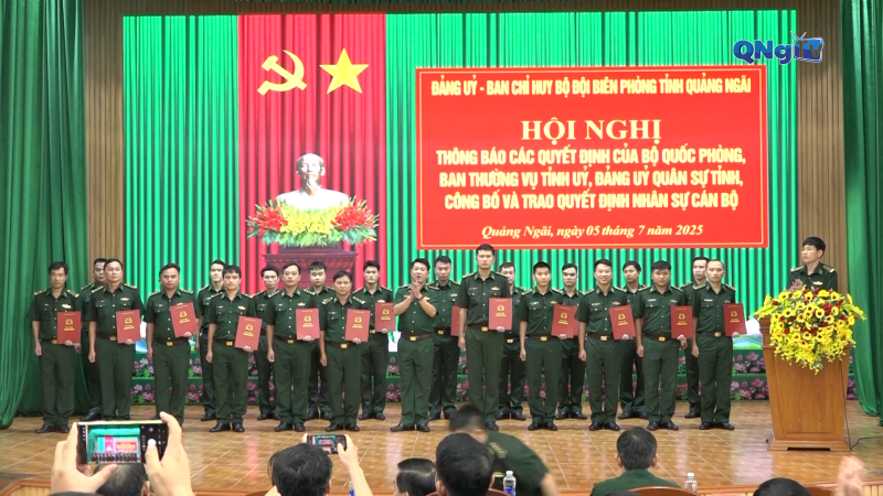 Bộ Đội Biên phòng Quảng Ngãi kiện toàn nhân sự sau sáp nhập