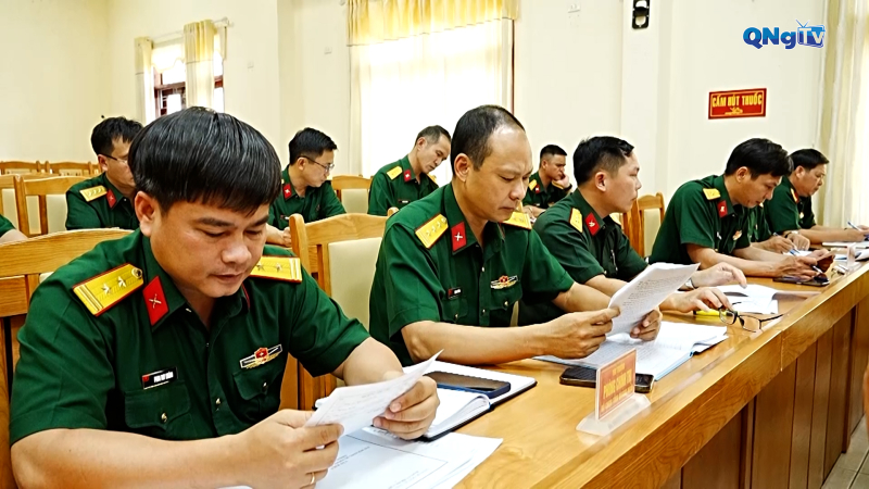 Đánh giá kết quả sáp nhập, tổ chức lại cơ quan Bộ Chỉ huy Quân sự tỉnh
