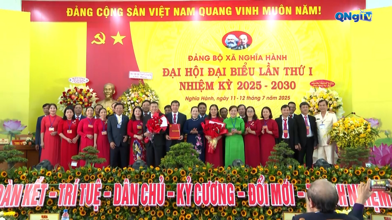 Phấn đấu đưa xã Nghĩa Hành trở thành phường trực thuộc tỉnh trong nhiệm kỳ 2025 - 2030