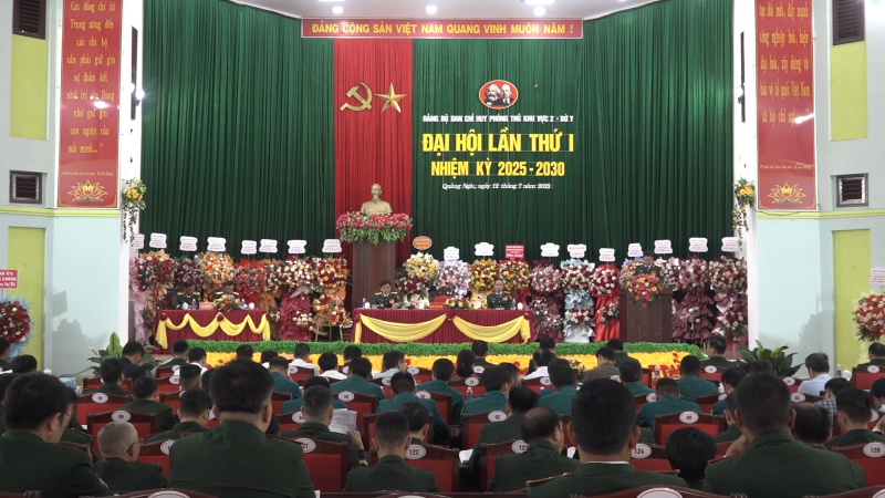 Đại hội Đảng bộ Ban Chỉ huy phòng thủ khu vực 2 - Bờ Y, lần thứ I, nhiệm kỳ 2025 - 2030