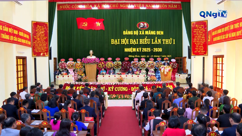 Đại hội Đảng bộ xã Măng Đen lần thứ I, nhiệm kỳ 2025 - 2030