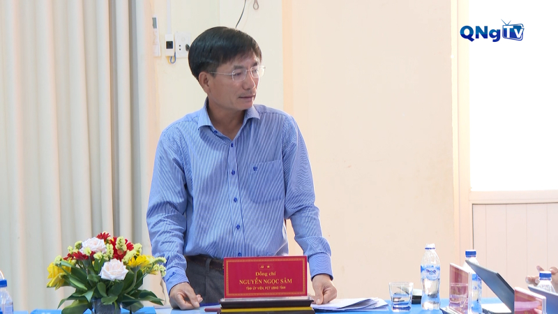 Phó Chủ tịch UBND tỉnh Nguyễn Ngọc Sâm làm việc tại xã Đông Sơn