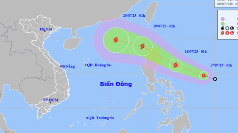 Áp thấp nhiệt đới gần biển Đông khả năng thành bão