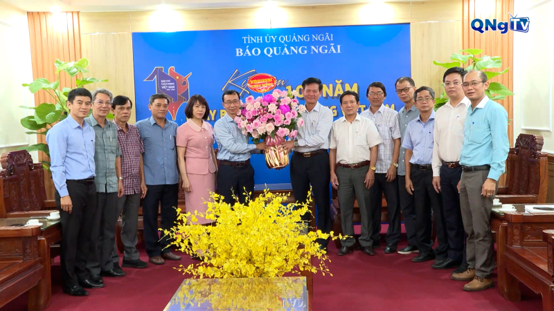 Trưởng Ban Tuyên giáo và Dân vận tỉnh ủy thăm, làm việc với Báo và Phát thanh, Truyền hình Quảng Ngãi 