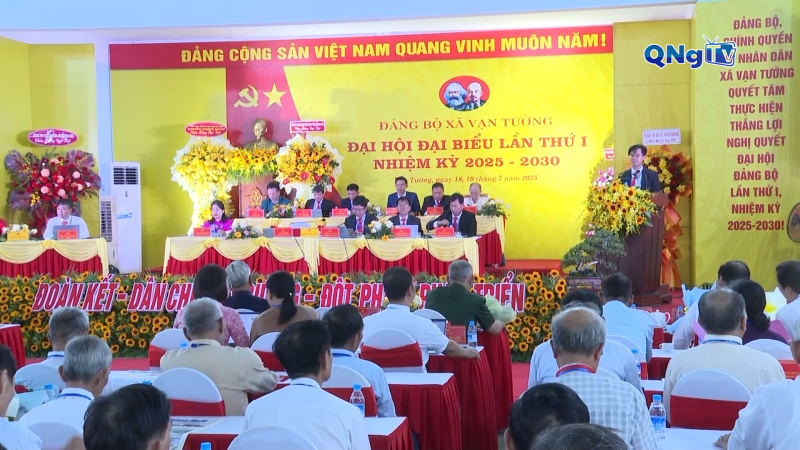 Đại hội đại biểu Đảng bộ xã Vạn Tường lần thứ I, nhiệm kỳ 2025 – 2030