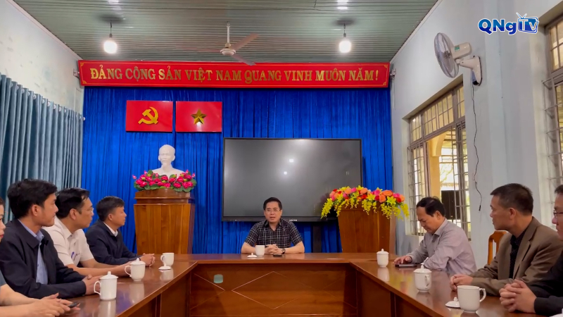 Chủ tịch UBND tỉnh Nguyễn Hoàng Giang làm việc với xã Kon Plông