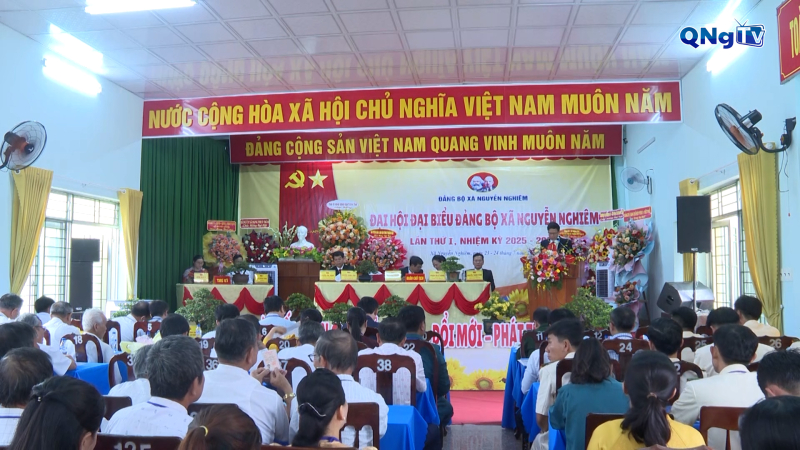 Đại hội đại biểu Đảng bộ xã Nguyễn Nghiêm lần thứ I, nhiệm kỳ 2025 – 2030