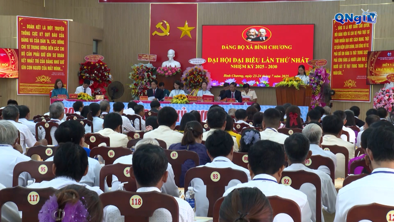 Đại hội đại biểu Đảng bộ xã Bình Chương lần thứ I, nhiệm kỳ 2025 - 2030
