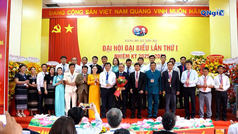 Đại hội đại biểu Đảng bộ xã Sơn Hạ lần thứ I, nhiệm kỳ 2025 - 2030