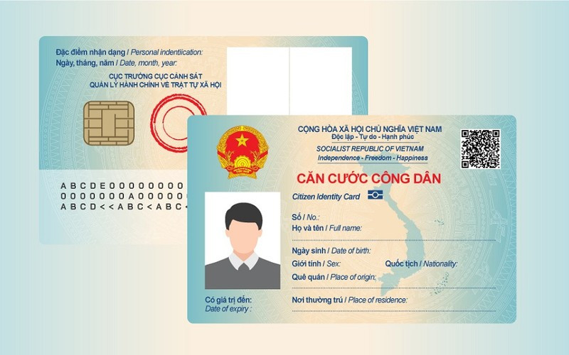 Mẫu căn cước công dân. (Ảnh minh họa)