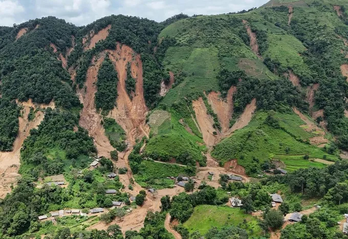 Sạt lở tại xã Xa Dung (tỉnh Điện Biên)