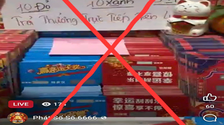 Cảnh báo hình thức lừa đảo livestream xổ số cào trúng thưởng