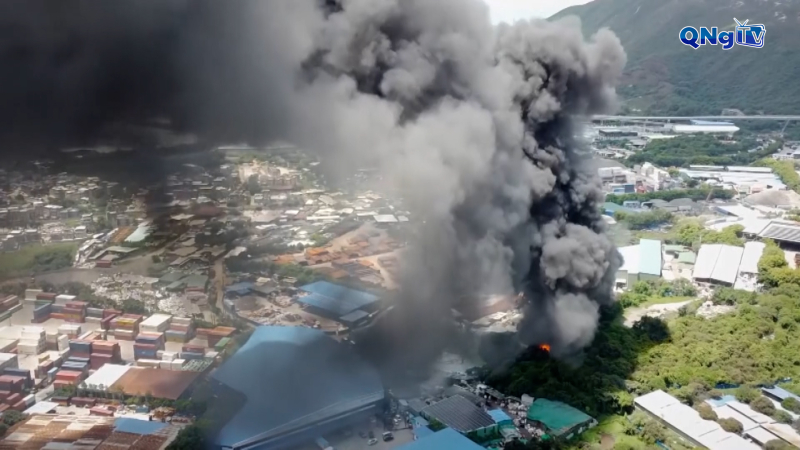 Cháy lớn tại kho nhiên liệu của Nga ở Sochi