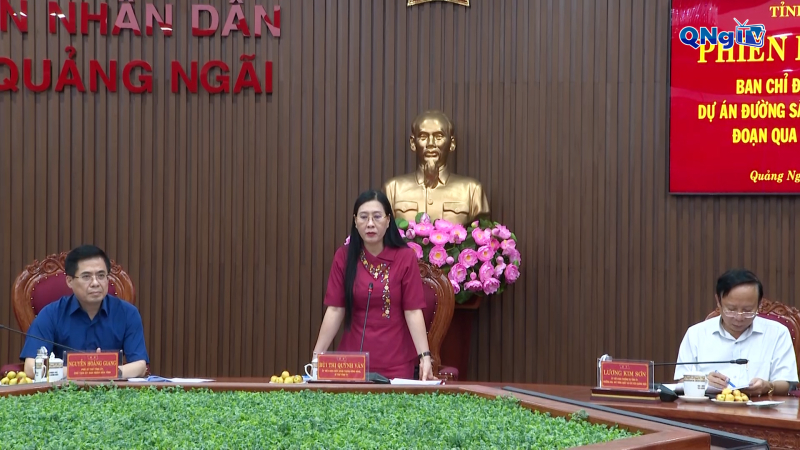 Họp phiên thứ Nhất ban chỉ đạo giải phóng mặt bằng Dự án đường sắt tốc độ cao trục Bắc - Nam đoạn qua địa bàn Quảng Ngãi 
