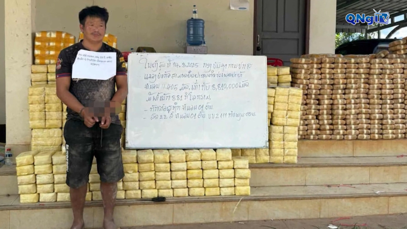 Lào liên tiếp thu giữ hàng chục triệu viên ma túy