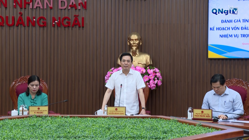 Ủy ban Nhân dân tỉnh đánh giá tình hình thực hiện giải ngân đầu tư công