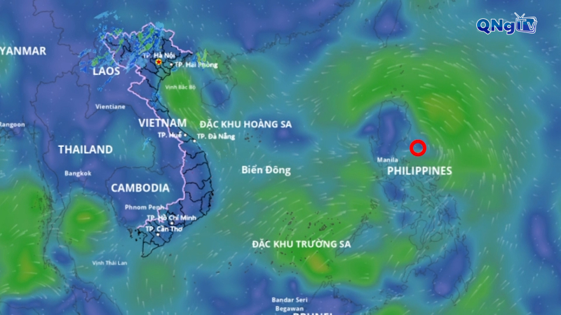 Vùng áp thấp có thể mạnh lên thành áp thấp nhiệt đới