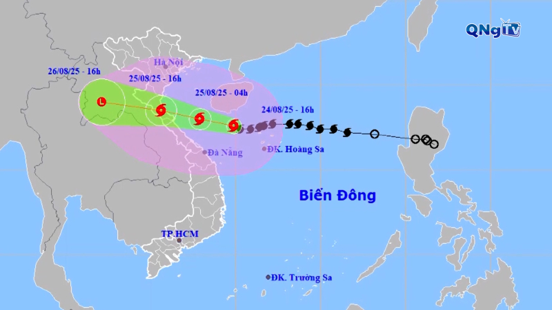 Bão số 5 mạnh lên thành mức cuồng phong, đổ bộ đất liền vào chiều nay