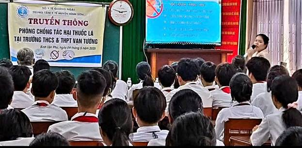 Buổi Truyền thông phòng, chống tác hại của thuốc lá cho học sinh.