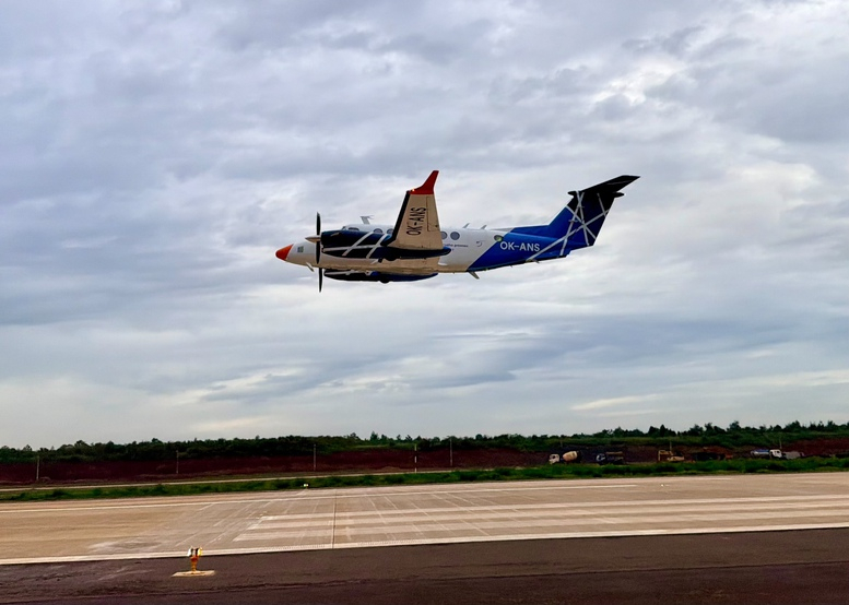 Chuyến bay hiệu chuẩn đầu tiên đã vào vùng trời Long Thành, từ 6h00 ngày 26/9/2025 - Ảnh: VATM