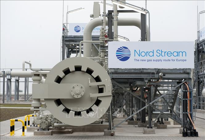 Hệ thống đường ống Nord Stream 1 (Dòng chảy phương Bắc 1), dẫn khí đốt từ Nga sang Đức qua biển Baltic, tại Lubmin, miền Đông Bắc Đức. Ảnh: AFP/TTXVN