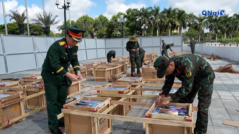 Quảng Ngãi bắn pháo hoa mừng Quốc khánh