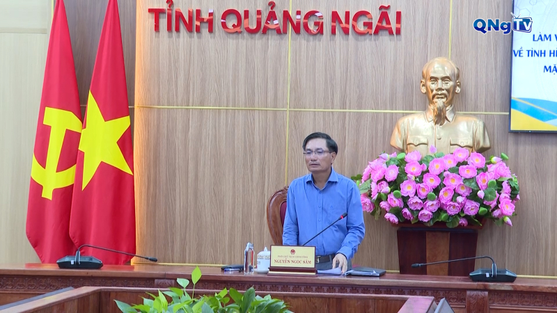 Lãnh đạo UBND tỉnh làm việc về Dự án đường Hoàng Sa - Dốc Sỏi