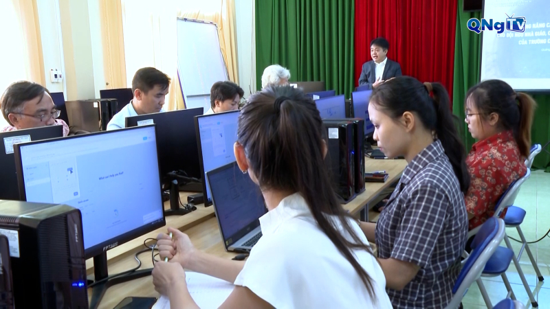 Nâng cao kỹ năng sử dụng AI trong công tác giảng dạy 