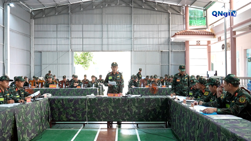 Diễn tập Chỉ huy – Tham mưu một bên, hai cấp trên bản đồ