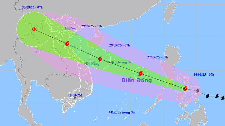 Bão Bualoi di chuyển nhanh gấp đôi bão bình thường, Bắc và Trung Bộ sắp mưa lớn