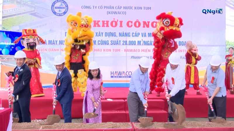 Khởi công dự án đầu tư xây dựng, nâng cấp và mở rộng nhà máy nước sạch Kon Tum