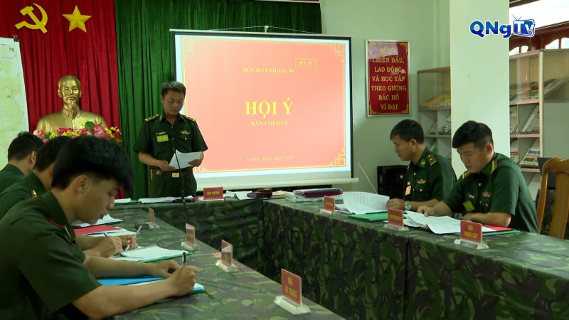 Ban Chỉ huy phòng thủ khu vực 3 – Kon Tum diễn tập 1 bên 2 cấp trên bản đồ