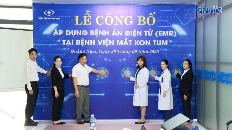 Bệnh viện Mắt Kon Tum công bố Hồ sơ bệnh án điện tử