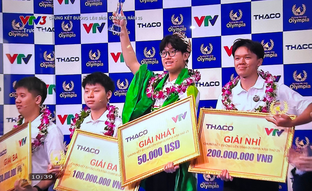 Trần Bùi Bảo Khánh giành giải Nhất Đường lên đỉnh Olympia năm 2025