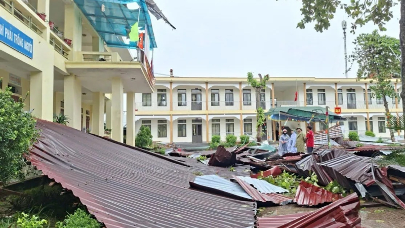 Hơn 1.000 cơ sở giáo dục trên cả nước bị thiệt hại do bão