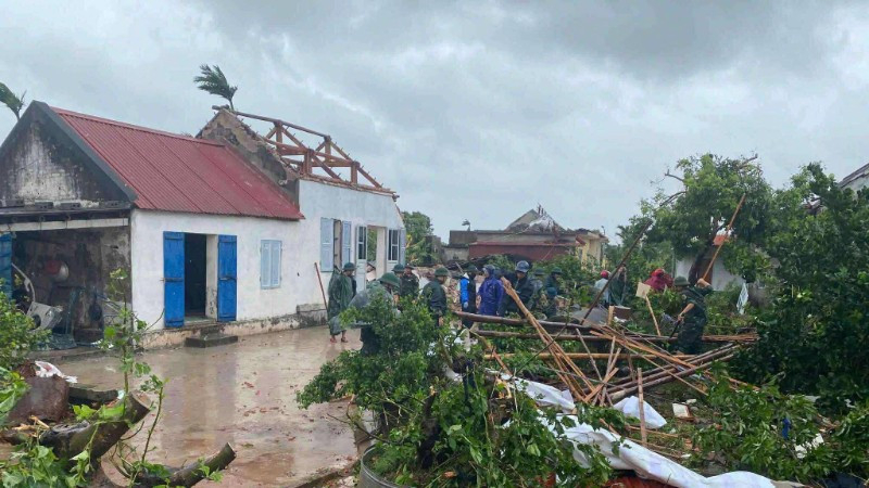 Thống kê thiệt hại sau bão số 10