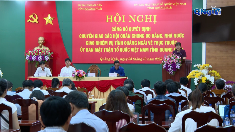 Chuyển giao 18 hội quần chúng về trực thuộc Uỷ ban Mặt trận Tổ quốc Việt Nam tỉnh
