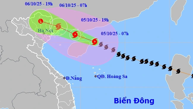 Bão số 11 cách Quảng Ninh khoảng 420km, gió giật cấp 16