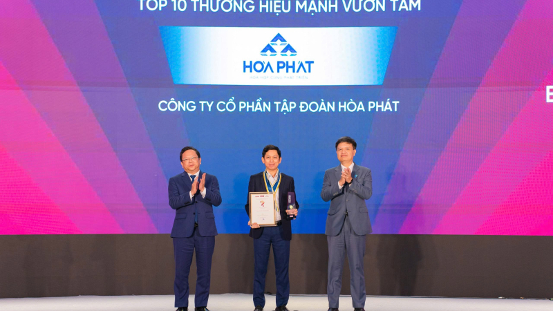 Hòa Phát vào top 10 thương hiệu mạnh vươn tầm 2025 
