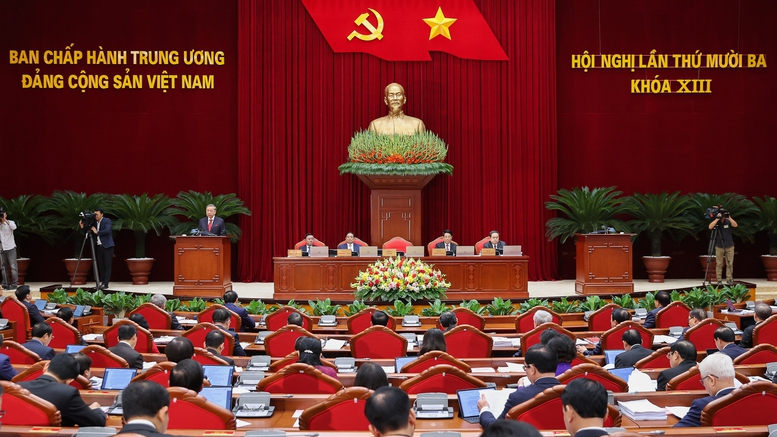 Thông cáo báo chí ngày làm việc thứ nhất Hội nghị Trung ương 13, khoá XIII