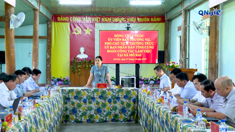 Quan tâm, hỗ trợ để Mô Rai phát triển ổn định, bền vững