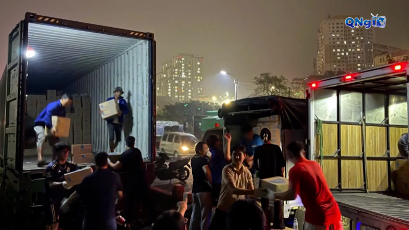 Miễn phí vận chuyển hàng cứu trợ bằng tàu hoả